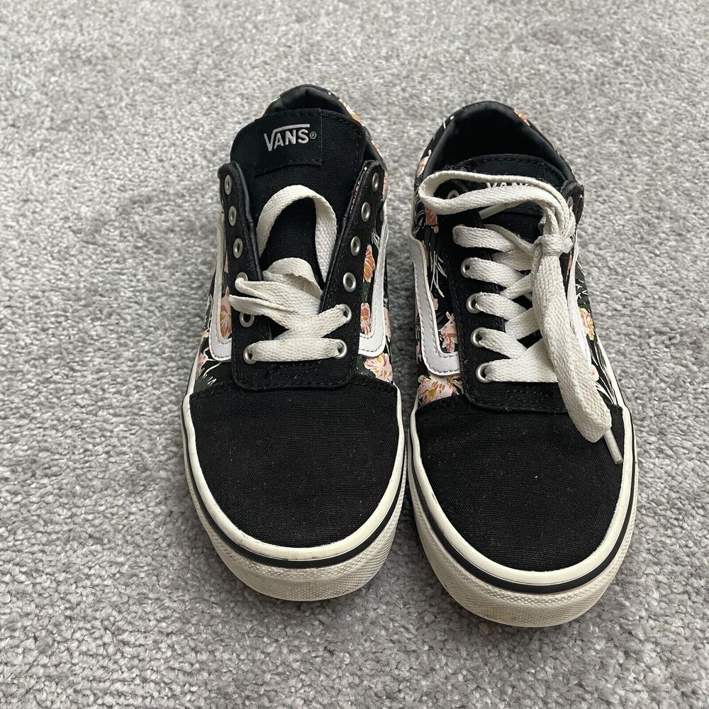 Vans Low Cut Floral Skate Shoes Sneaker Womens 3 Multicolor Casual Old Skool